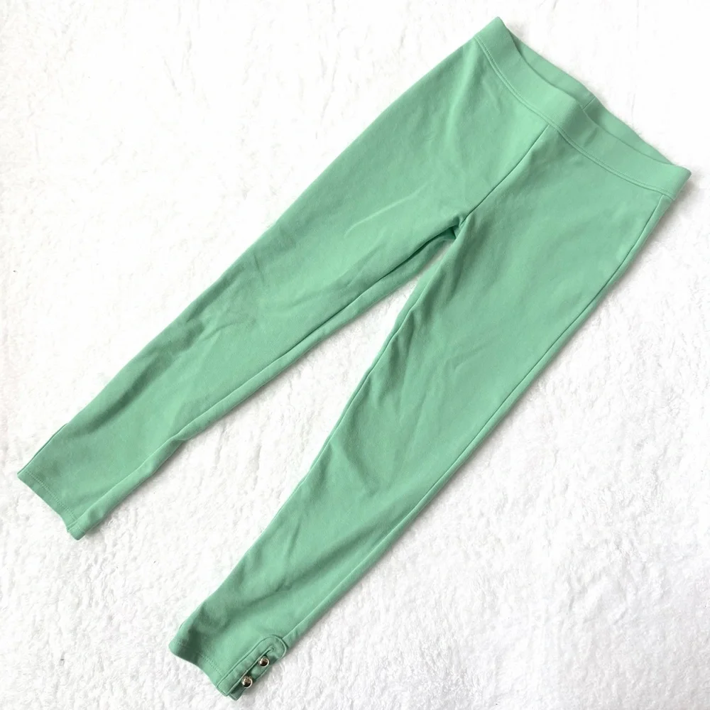 Jamie And Jack Leggings Girls Size 8 Green Full Pants